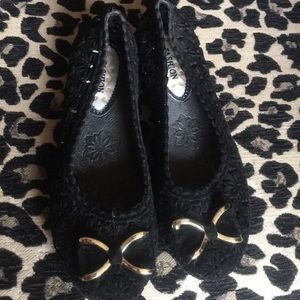 Women's Black Ballet Flats (size 7)